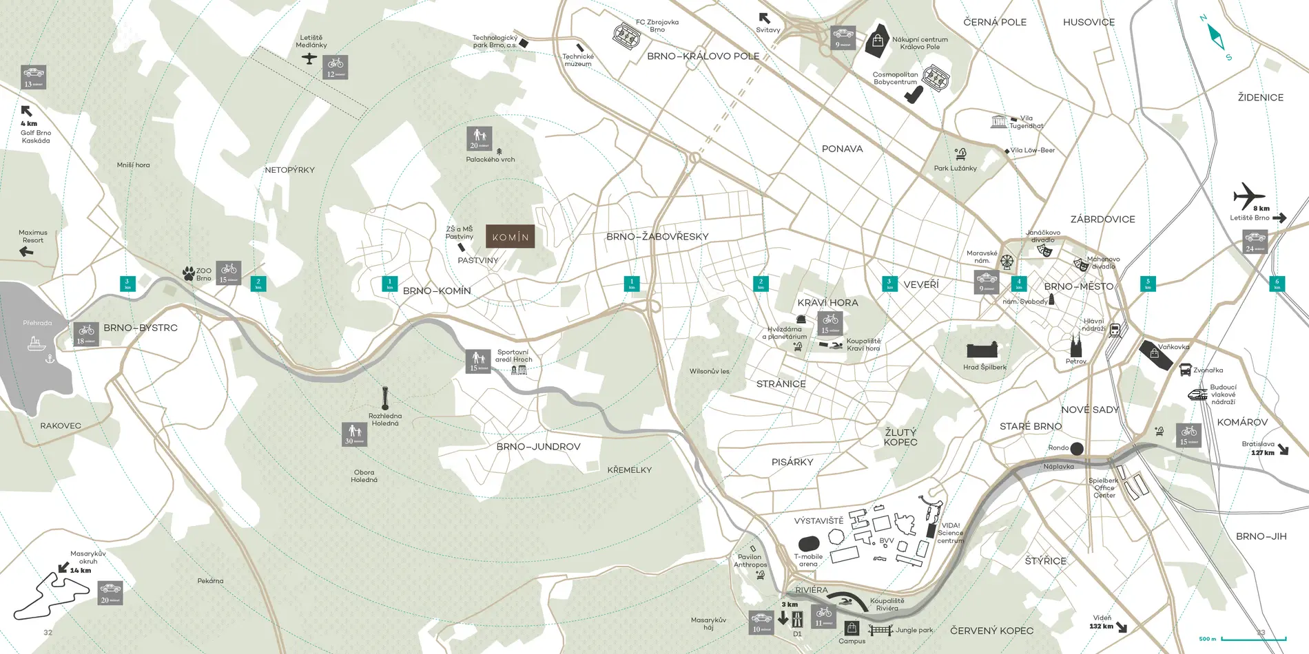 Komin_mapa_Brno_vzdalenosti_2